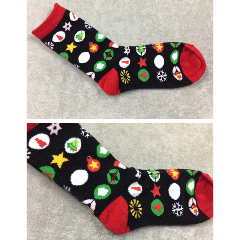 Christmas fashion mid-calf length cotton socks women