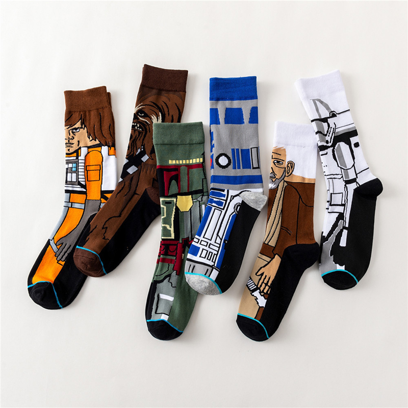 Custom print socks unisex high quality women happy anime sock for men