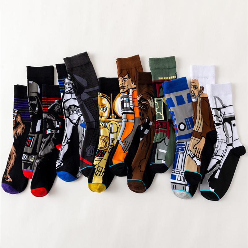 Custom print socks unisex high quality women happy anime sock for men