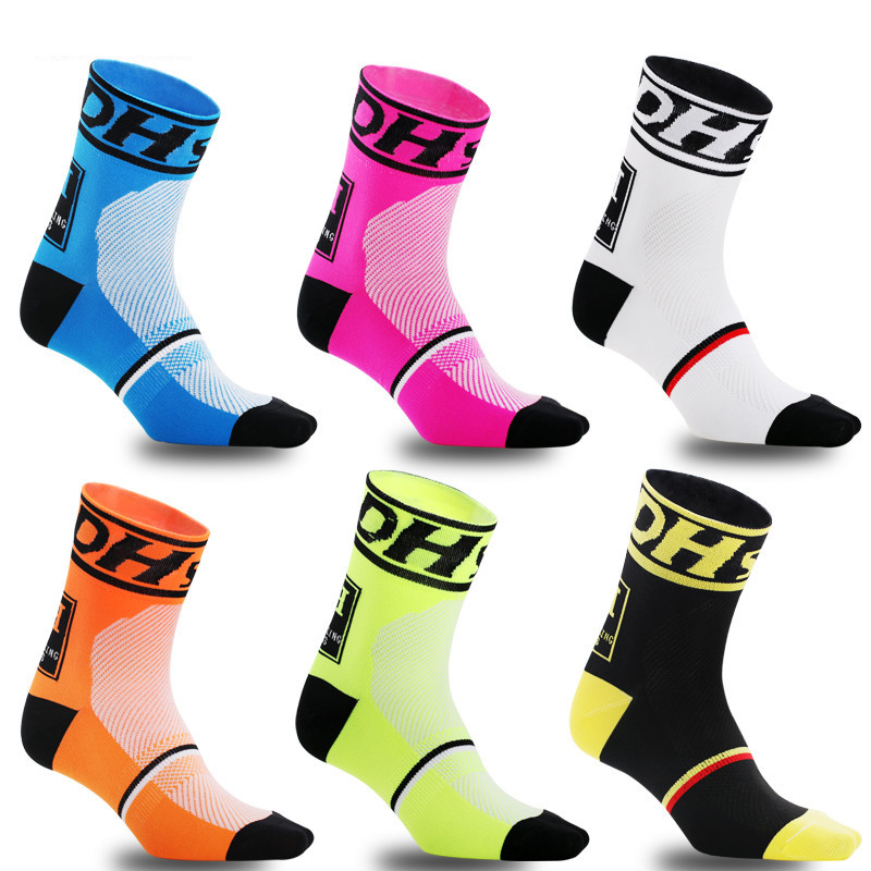 Customized label Cross-border medium tube sport biking socks design