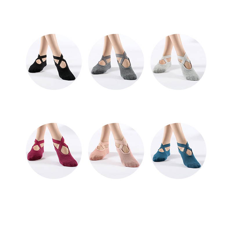 Autumn and winter cotton anti slip sexy socks professional yoga socks women foot